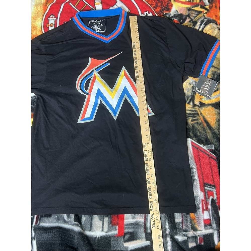 Miami Marlins Wright & Ditson Men's XXL‎ Black MLB Baseball - Picture 6 of 8